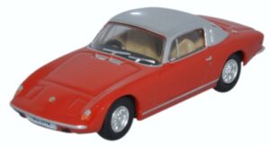 Oxford Diecast 76LE003 Lotus Elan - Red and Silver  - 1:76 Scale