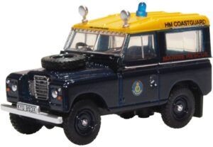 Oxford Diecast 76LR3S007 Land Rover Series 3 SWB HM Coastguard Station Wagon - 1:76 Scale