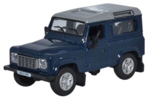 Oxford Diecast 76LRDF002 Land Rover Defender 2013 - Tamar Blue  - 1:76 Scale