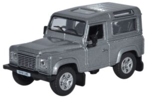 Oxford Diecast 76LRDF003 Land Rover Defender 2013 - Orkney Grey  - 1:76 Scale