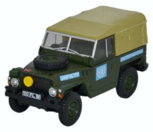 Oxford Diecast 76LRL001 Land Rover 1/2 Ton L/W - United Nations  - 1:76 Scale