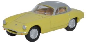 Oxford Diecast 76LTE003 Lotus Elite Sunburst - Yellow/Silver  - 1:76 Scale