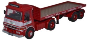 Oxford Diecast 76LV002 ERF LV Flatbed Trailer - Carnation  - 1:76 Scale