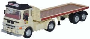 Oxford Diecast 76LV005 ERF LV Flatbed Trailer Scottish & Newcastl  - 1:76 Scale