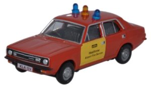 Oxford Diecast 76MAR005 Morris Marina - Heathrow Fire Service  - 1:76 Scale