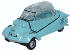 Oxford Diecast 76MBC004 Messerschmitt KR200 Bubble Top Light Blue  - 1:76 Scale