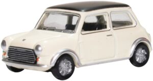 Oxford Diecast 76MCS004 Mini Cooper S MkII Snowberry White/Black  - 1:76 Scale