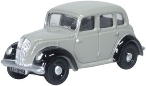 Oxford Diecast 76MES007 Morris Eight E Saloon Grey  - 1:76 Scale