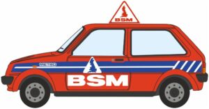 Oxford Diecast 76MET003 Austin Mini Metro British School of Motoring BSM - 1:76 Scale