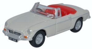 Oxford Diecast 76MGB007 MGB Roadster - Chelsea Grey  - 1:76 Scale