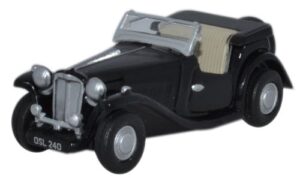Oxford Diecast 76MGTC004 MGTC - Black  - 1:76 Scale