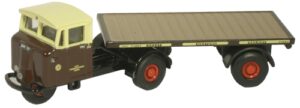 Oxford Diecast 76MH003 Mechanical Horse Flatbed Trailer - GWR  - 1:76 Scale