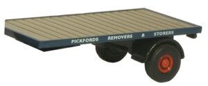 Oxford Diecast 76MH007T Flatbed Trailer 2pc Set - Pickfords  - 1:76 Scale