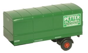 Oxford Diecast 76MH008T Box Trailer 2pc Set - Southern  - 1:76 Scale