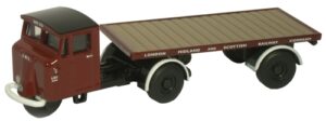 Oxford Diecast 76MH009 Mechanical Horse Flatbed Trailer - LMS  - 1:76 Scale