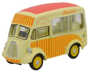 Oxford Diecast 76MJ003 Morris J Ice Cream Van - Rossi's  - 1:76 Scale