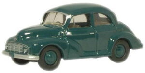 Oxford Diecast 76MMS001 Morris Minor Saloon - Romain Green  - 1:76 Scale
