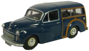 Oxford Diecast 76MMT002 Morris Minor Traveller Trafalgar Blue  - 1:76 Scale