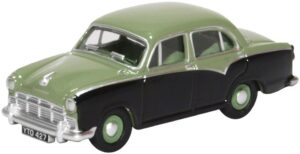 Oxford Diecast 76MO007 Morris Oxford III Sage Green/Umber Brown  - 1:76 Scale