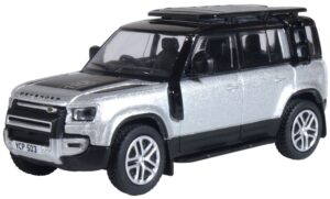 Oxford Diecast 76ND110001 New Defender 110 Silver/Grey  - 1:76 Scale