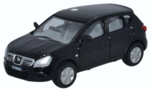 Oxford Diecast 76NQ002 Nissan Qashqai - Black  - 1:76 Scale