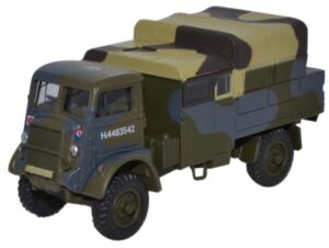 Oxford Diecast 76QLB001 Bedford QLB 4th Infantry, UK 1942  - 1:76 Scale