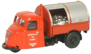 Oxford Diecast 76RAB004 Scammell Scarab Dustcart - Borough Barry  - 1:76 Scale