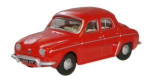 Oxford Diecast 76RD004 Renault Dauphine - Red  - 1:76 Scale