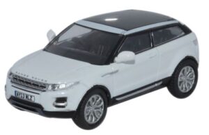 Oxford Diecast 76RR001 Range Rover Evoque - Fuji White  - 1:76 Scale
