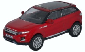 Oxford Diecast 76RR005 Range Rover Evoque Firenze Red  - 1:76 Scale