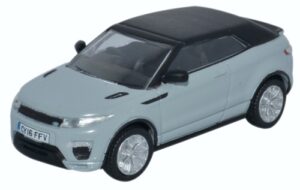 Oxford Diecast 76RREC002 Range Rover Evoque Convertible Baltoro Ice  - 1:76 Scale