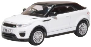 Oxford Diecast 76RREC003 Range Rover Evoque Convertible Fuji White  - 1:76 Scale