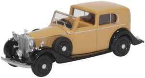 Oxford Diecast 76RRP3002 Rolls Royce Phantom III Fawn/Black  - 1:76 Scale