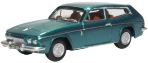 Oxford Diecast 76RS005 Reliant Scimitar Tudor Green Metallic  - 1:76 Scale