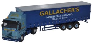 Oxford Diecast 76S143003 Scania 113 40ft C/side - Gallacher Bros  - 1:76 Scale