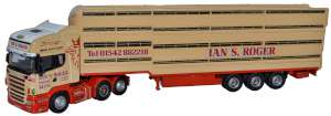 Oxford Diecast 76SCA02LT Scania Houghton Parkhouse Livestock Transporter Ian S Roger - 1:76 Scale