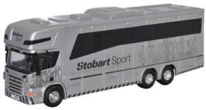Oxford Diecast 76SCA03HB Scania 380 Horsebox - Eddie Stobart  - 1:76 Scale