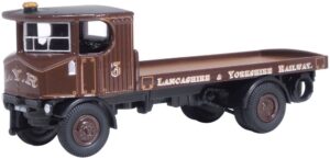 Oxford Diecast 76SEN003 Lancashire & Yorkshire Railway Sentinel Flatbed - 1:76 Scale