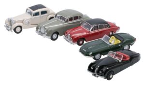 Oxford Diecast 76SET14A Jaguar 5 Piece Collection  - 1:76 Scale