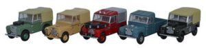 Oxford Diecast 76SET17C Land Rover 5 piece Set  - 1:76 Scale
