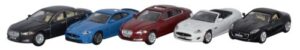 Oxford Diecast 76SET18 5 Piece Jaguar Set - XJ/XKR-S/XF/XK/F  - 1:76 Scale
