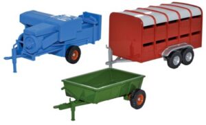 Oxford Diecast 76SET36 Set - 3 Piece Farm Trailers  - 1:76 Scale