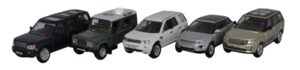 Oxford Diecast 76SET44 5 Piece Land Rover Set  - 1:76 Scale