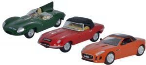 Oxford Diecast 76SET48 3 Piece set - Jaguar  - 1:76 Scale