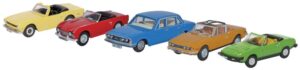 Oxford Diecast 76SET53 5 Piece Triumph Set  - 1:76 Scale
