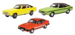 Oxford Diecast 76SET69 Ford Capri Set Mk1/Mk2/Mk3 (3 Piece)  - 1:76 Scale