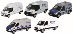 Oxford Diecast 76SET73 Stobart Group 5 Piece Van Set  - 1:76 Scale
