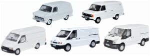 Oxford Diecast 76SET80 5 Piece Ford Transit Set (1/2/3/4/5)  - 1:76 Scale