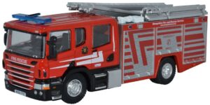 Oxford Diecast 76SFE010 Scania CP31 Pump Ladder Shropshire Fire &  - 1:76 Scale