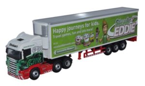 Oxford Diecast 76SHL16FR Scania Highline Fridge Steady Eddie  - 1:76 Scale